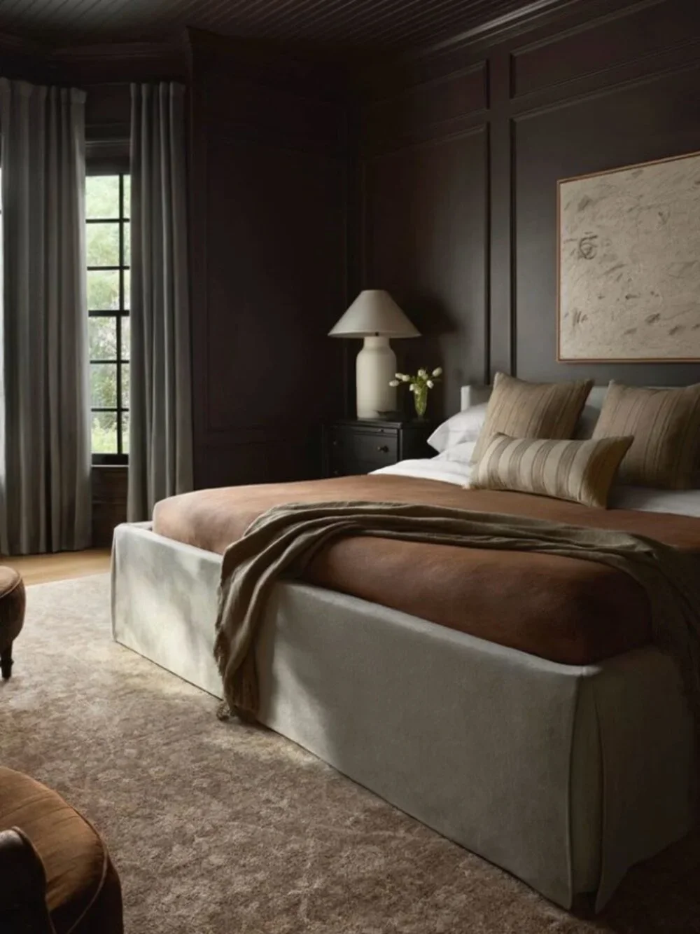 Quince Bamboo Duvet Cover – King/Cal King – Walnut (tiny flaw; see photos)